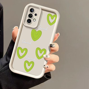 เคสโทรศัพท์สำหรับ <span class=keywords><strong>Samsung</strong></span> A55 35, A53 34; เคสกันกระแทกแบบเต็มตัวรูปหัวใจสีเขียวสำหรับ S24 Ultra - Product Image 2