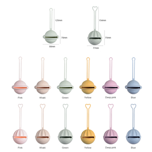 Scatola porta ciuccio ecologica per neonato per uso alimentare scatola porta ciuccio per capezzolo in Silicone portatile borsa o scatola con cerniera non supporta 2 pezzi - Product Image 3