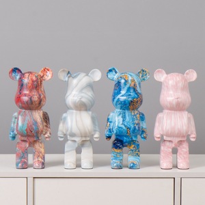 Figura de Resina de Oso de <span class=keywords><strong>Internet</strong></span> de 28 cm, Hucha, Decoración para TV/Mueble de Entrada, Sala de Estar, Fiestas y Reuniones, Diseño Creativo de Dibujos Animados, Hecho a Mano - Product Image 3