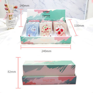 カスタムロゴ入り高級ピンクうさぎミラー、キュートなポケット折りたたみ式PUレザー、ステッカー装飾、水の流砂メイクアップミラー（女の子向け） - Product Image 6