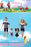 11.5 pouces mâle et femelle Parent-enfant poupée ensemble famille pleine articulation mobile mode poupée jouets