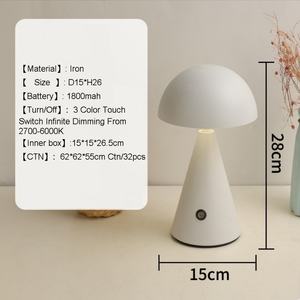 Lámpara de Mesa Moderna de Venta Directa, Recargable por USB, con Control Táctil, Estilo Hotel, Restaurante, Bar, Iluminación Nocturna de Escritorio - Product Image 6