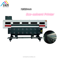 Imprimante UV à solvant écologique 3ALPS 1,8 m à double tête XP600 I3200E1 pour l'impression d'autocollants de voiture en PP, PVC, TPU