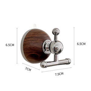 <span class=keywords><strong>Porte</strong></span>-<span class=keywords><strong>manteau</strong></span> <span class=keywords><strong>mural</strong></span> en noyer, <span class=keywords><strong>porte</strong></span>-<span class=keywords><strong>manteau</strong></span> de couloir avec <span class=keywords><strong>porte</strong></span>-vêtements multifonctionnel - Product Image 6