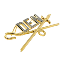 Épingles en métal personnalisées, logo en laiton, badge plaqué antique, épingles émaillées dures pour souvenirs d'anniversaire, cadeaux promotionnels