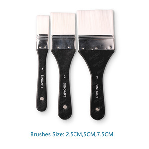 <span class=keywords><strong>Pennelli</strong></span> per <span class=keywords><strong>pittura</strong></span> in fibra sintetica SINOART Low Moq 3 pezzi <span class=keywords><strong>pennelli</strong></span> per <span class=keywords><strong>pittura</strong></span> a <span class=keywords><strong>olio</strong></span> pennello acrilico bianco - Product Image 4