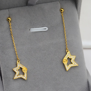 Pendientes de Plata S925 con Forma de Flor Simple, Cuentas Dobles, Accesorios de Perlas para Mujer, Pendientes de Moda - Product Image 3