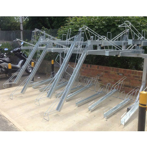 West Biking Support vertical à deux étages pour vélos Grand porte-vélos 4 supports Universal Pro Steel Bicyclettes Manufacturer - Product Image 6