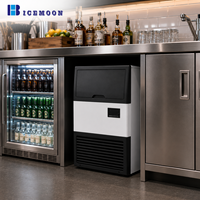 Machine à glaçons commerciale de haute qualité 45 kg, refroidie par air, pour glaçons cylindriques, idéale pour les commerces de boissons