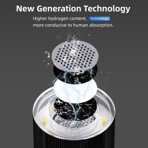 230 मिलीलीटर फैशन ग्लास हाइड्रोजन समृद्ध पानी कप हाइड्रोजन पानी की बोतल इलेक्ट्रोलाइटिक एल्कलाइन आयन जनरेटर 60000ppb विद्युत शक्ति - Product Image 2