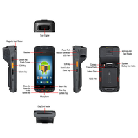 Terminal de point de vente mobile robuste UROVO I9000S 5 pouces avec imprimante thermique et lecteur de codes-barres