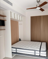 Lit mural Murphy moderne personnalisable avec cadre en fer, design pliable invisible, gain de place, réglable, en coton