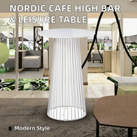 Mesa nórdica de pie alto para cafetería, versátil para el hogar, Bar, cocina, sótano, bodega, uso al aire libre en Hotel para entretenimiento de ocio