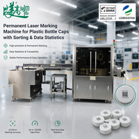 Machine de marquage laser permanent pour bouchons de bouteilles en plastique avec tri et gestion des données en temps réel