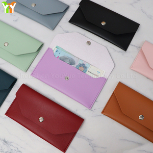 Portafoglio Lungo Personalizzabile YY in Pelle PU Multicolore, Grande Capacità con Chiusura a Bottone per Banconote e Carte <span class=keywords><strong>di</strong></span> Credito - Product Image 4