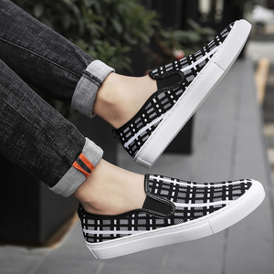 Zapatillas de Lona Casuales Personalizadas OEM, Zapatillas Sin Cordones con Parte Superior de Punto para Hombre - Product Image 5