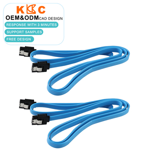 Cable para Disco Duro SATA 3.0 al por Mayor, 6Gbps de Alta Velocidad, Cable Plano Azul, con Bloqueo, para Uso en Servidores y PC - Product Image 1