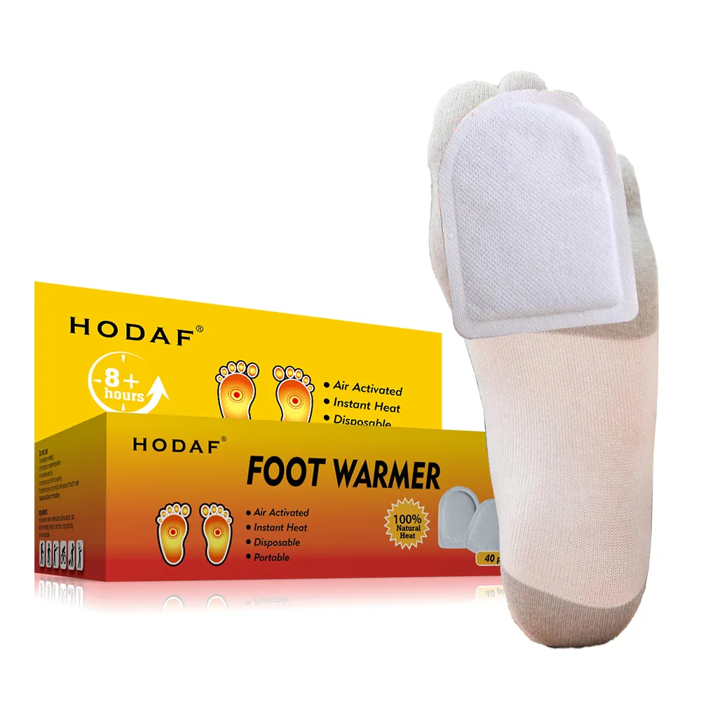 Custom Heated Toe Warmer Patch Self Heating Disposable Foot Warmers