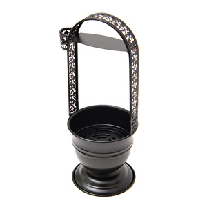 Cesta metálica portátil para shisha con iluminación LED, soporte para carbón <span class=keywords><strong>y</strong></span> <span class=keywords><strong>accesorios</strong></span>, de hierro esmerilado, al por mayor - Product Image 1