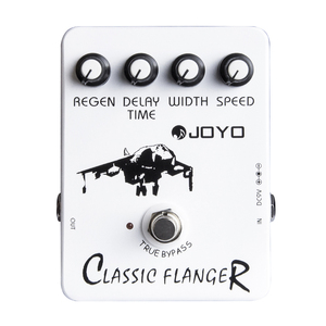 JOYO JF-07 CLASSIC FLANGER Pedale per Chitarra Suoni Metallici di Flanger e Vibrato Tremolante Rapido Ispirato al Rock degli Anni '70 - Product Image 1