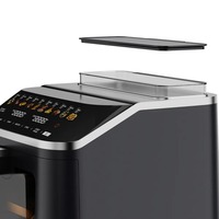 Friteuse à air électrique multifonction à double panier 4,5+6,5L, affichage numérique LCD, revêtement antiadhésif PTFE, protection contre la surchauffe