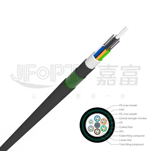 Guangdong Factory Price GYTA53 Armored Outdoor Direct Buried Underground Duct Double PE Sheath FTTH Fiber Cable