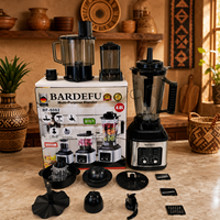 Robot culinaire multifonction 8-en-1 BARDEFU 4L 9525, mixeur et centrifugeuse robuste pour la maison, 5+ vitesses, lames en acier inoxydable