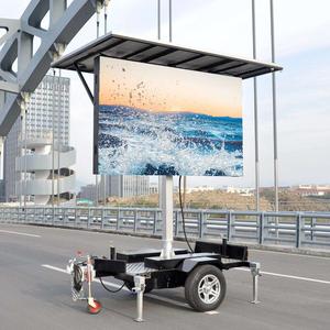 Écran LED mobile pour véhicule, panneau d'affichage vidéo sur remorque, écran extérieur P4 P5 de 2,24 x 1,28 m, recharge solaire - Product Image 2