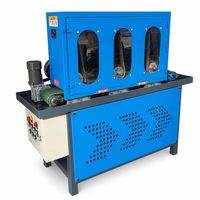 Machine de polissage humide multi-stations automatique personnalisée, alimentée par moteur, pour le meulage de surfaces métalliques et la finition satinée