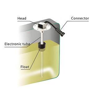 Pokcenser ، مقياس مستوى خزان الزيت ، مستشعر مستوى الوقود العائم مع خرج إشارة أوم - Product Image 5