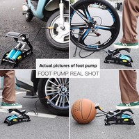 Pompe à air électrique portable universelle à pédale pour vélo, moto et pneus de haute pression, durable