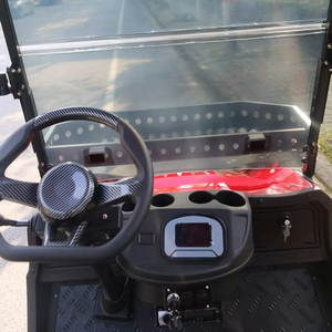 Chariot de golf électrique de vente populaire de cargaison de 4 places avec la caractéristique détachable de pli pour des villages de vacances - Product Image 4