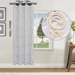 New ren màu rắn hai lớp đầy đủ màn rèm cửa, màn hình cửa sổ, ban công phòng ngủ phòng khách rèm cửa - Product Image 5