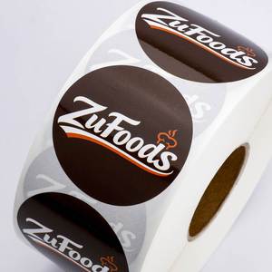 Étiquettes en papier autocollantes rondes ZuFoods, imprimées en offset, autocollants durables pour l'emballage alimentaire - Product Image 4