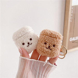 Cadeaux de Noël d'hiver Fille Chiot Forme Peluche Marron Teddy Dog Earphone Case Accessoires Pour Apple Airpods 1 2 3 <span class=keywords><strong>Pro</strong></span> Cover - Product Image 2