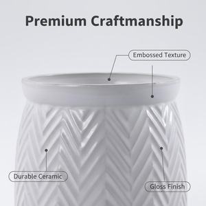 Maceta Moderna de Cerámica Esmaltada, Ligera y Duradera, para Uso en Interiores/Oficina y Jardín, para Flores/Plantas Verdes - Product Image 4