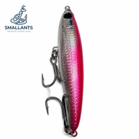 Leurre artificiel dur Smallants Chaser45 45g 140mm en ABS |   Leurre flottant pour la pêche en mer avec 5 hameçons résistants au sel, modèle Maria