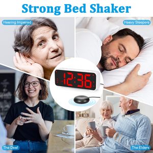 Wholesale Digital <b>Led</b> Digital Watch Alarm <b>Clock</b> Vibration Cushion Mute Alarm <b>Clock</b> Plastic Homtime Alarm <b>Clocks</b> Snooze Function - Product Image 6