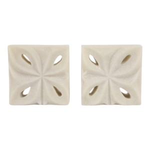 Fermalibri decorativi quadrati in resina per libreria, casa, ufficio, scrivania, biblioteca, soggiorno. - Product Image 1