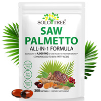 SOLOTREE Gélules végétaliennes de Palmier Nain pour la Santé de la Prostate et Urinaire – Compléments Naturels pour Hommes Adultes