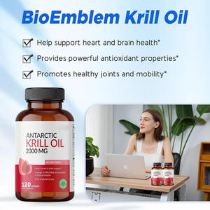 Produits les plus vendus en stock Gélules d'huile de krill antarctique 120 capsules par bouteille Fabricant d'origine - Product Image 3