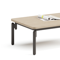 Table de thé et de café en bois à armature en métal de style nordique moderne vente en gros de meubles de salon à la mode Table d'angle simple