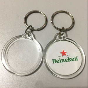 Tùy Chỉnh Acrylic Móc Khóa Mặt Dây Chuyền Trong Suốt Vòng Acrylic Khung Ảnh Với Kim Loại DIY <span class=keywords><strong>Keyring</strong></span> Cho Quà Tặng Khuyến Mãi - Product Image 3