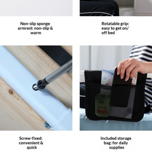 Corrimano di Sicurezza per Letto, Pieghevole e Portatile, per Adulti e Anziani, Terapia di Riabilitazione, Senza Foratura - Product Image 4