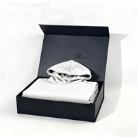 Boîte en carton pliable magnétique de luxe personnalisée pour cadeaux, vêtements, chaussures, avec logo estampé or