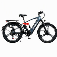 Vélo électrique 26 pouces, vélo électrique 350W 48V, vélo de banlieue avec frein à disque, porte-bagages arrière, garde-boue pour adultes