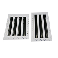 Diffuseur linéaire encastré en aluminium pour plafond et mur, grille d'aération pour systèmes CVC