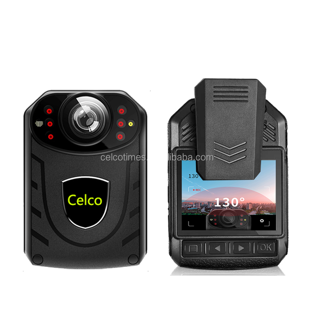 Body Camera 4K CMOS H.264 Encryption 1 Year Warranty IP66 Waterproof Night Vision Outdoor Use Memory Card Dual Lens 30FPS GPS