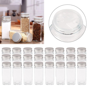 Hot Sale Kitchen Glass Spice Seasoning Powder Storage <b>Jar</b> Cooking Glass <b>Jars</b> With Shaker - Product Image 4