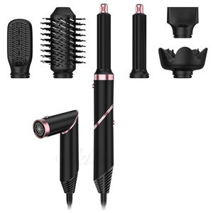 Sèche-cheveux brosse multi-style pliable puissant et silencieux 1000W 6-en-1 avec revêtement céramique, séchage rapide, coiffures époustouflantes, hôtels en plein air - Product Image 2